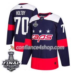 Adidas Maillot de Hockey Washington Capitals Braden Holtby 70 2018 Stanley Cup Final Patch Stadium Series Authentic - Homme